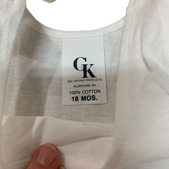 Gee Kay Knit Products Baby One Piece Body Suit NWOT Size 18 Months Romper - Picture 4 of 5